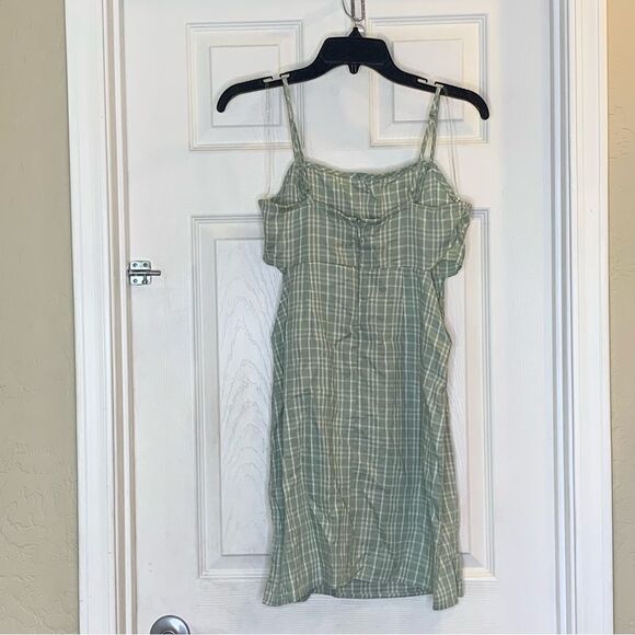 Kendall & Kylie Pacsun Double Cutout Plaid Mini Dress Size Small - Picture 13 of 13
